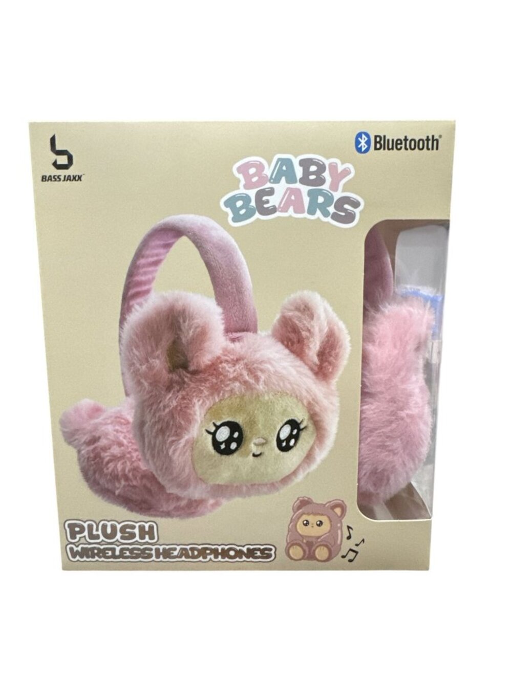 Baby Bears Plush Wireless Bluetooth Headphones With Adjustable Headband Soft Cus